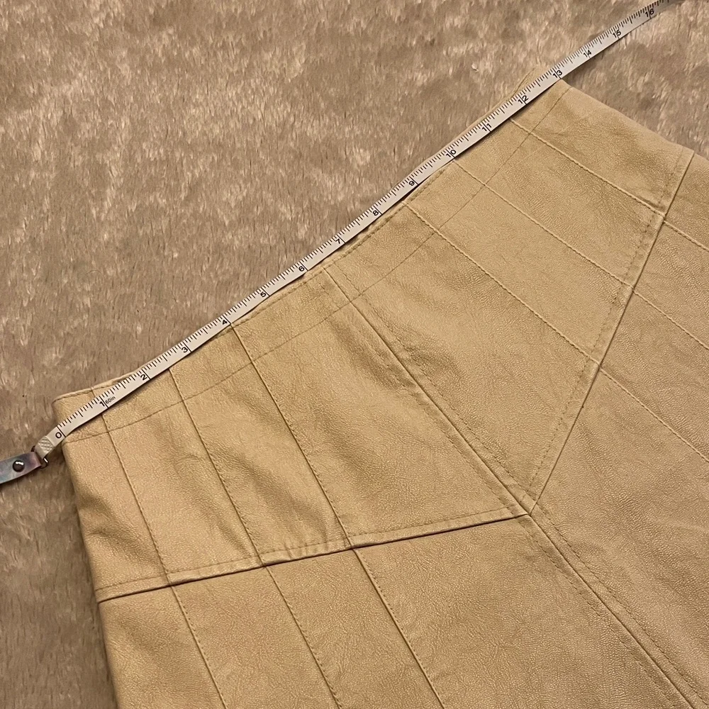 FREE PEOPLE Sugar and Spice Vegan Suede Leather Skirt - Picture 15 of 16